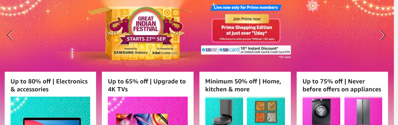 Amazon Great Indian Festival 2024! know the best offer here