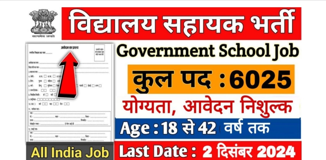 Teacher Vacancy: सरकारी टीचर भर्ती का 6025 पदों पर नोटिफिकेशन जारी आवेदन शुरू