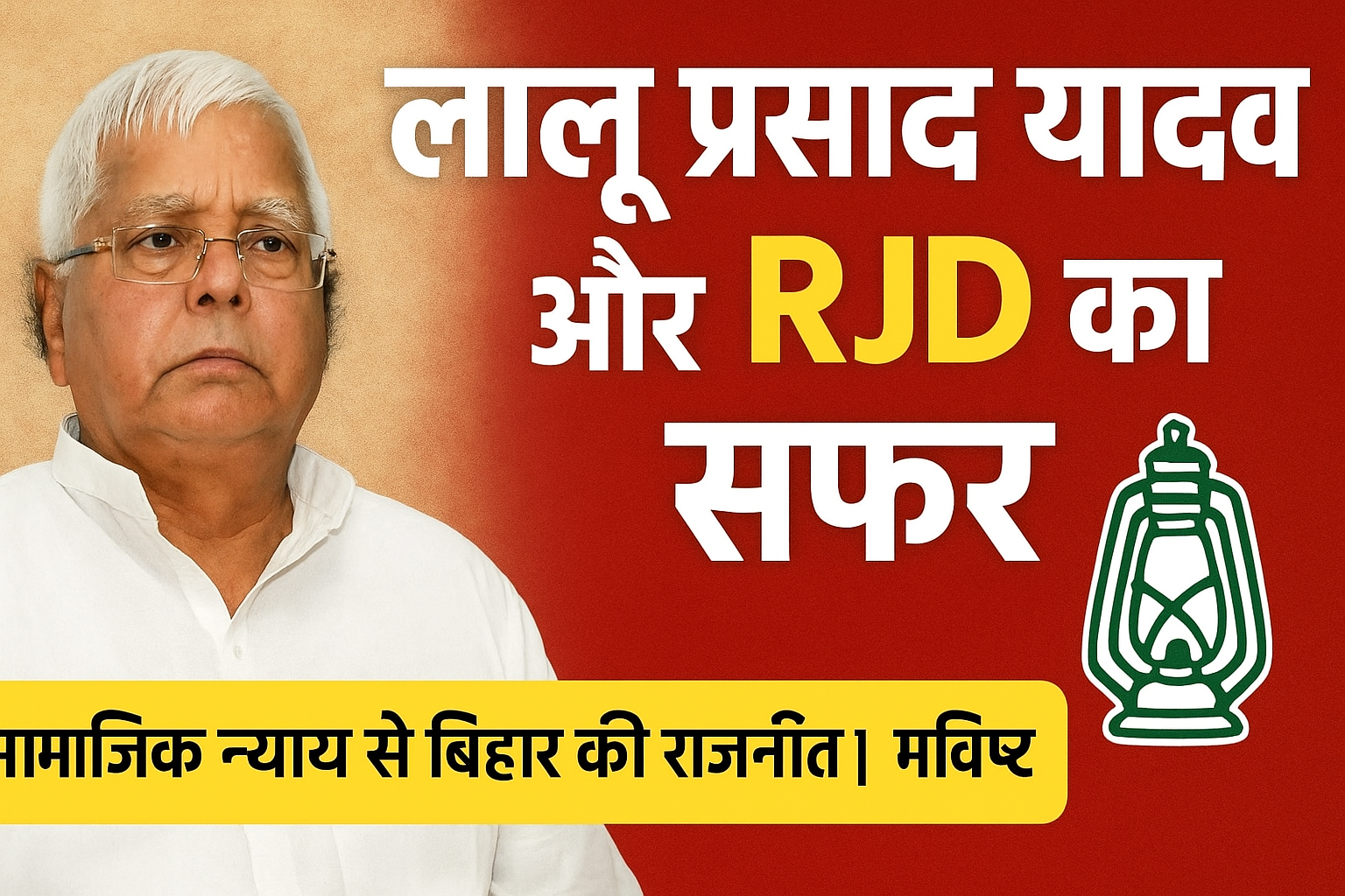 लालू प्रसाद यादव और RJD का सफर: सामाजिक न्याय से भविष्य की राजनीति तक